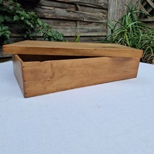 Malle Ancienne En Bois, Grande Boîte 19ème, Caisse, Chapeau, Linge Ancien...