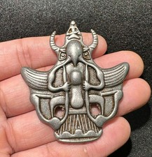 2.4" Bouddhisme Tiantie ailé Garuda oiseau statue de Bouddha Pendentif Amulète