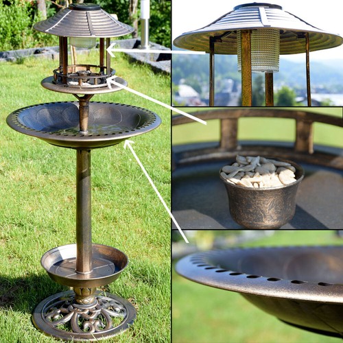 Solaire led oiseau abreuvoir - led,
