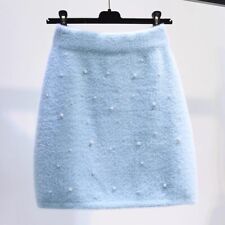 Femme Perlé et Fourrure Jupe