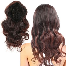 Élégant Brun Noir Longue