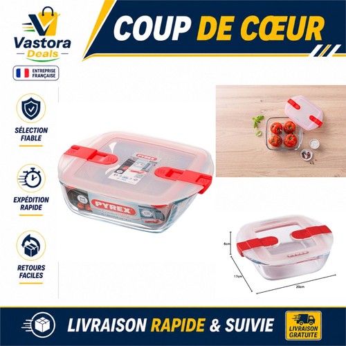 Pyrex plat carré verre - en,
