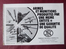 5/1984 PUB FN HERSTAL ARME MUNITION MINIMI .50 M2HB MACHINEGUN FRENCH AD