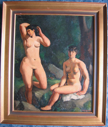 Couple baigneuses belle - de,