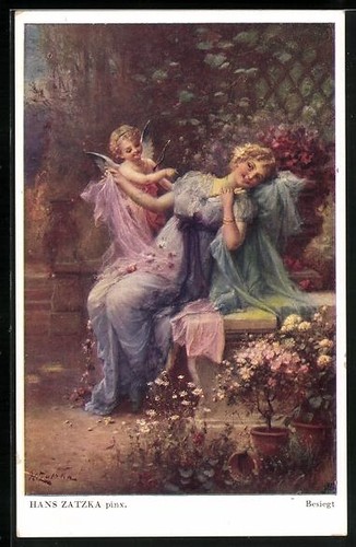 Carte postale artiste hans - carte,