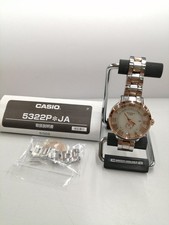 Casio 5322 Solar Watch Automatic 1.7" Black Good Condition