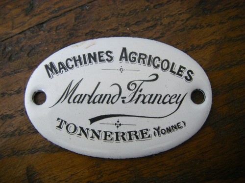 Petite plaque émaillée - plaque,