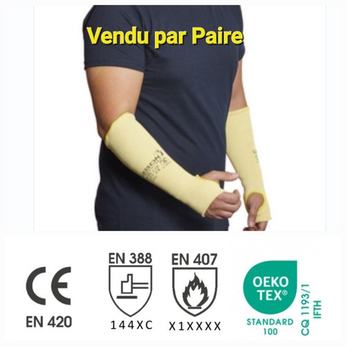 Paire manchettes anti - de,