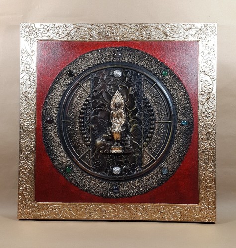 Tableau bouddha rouge - tableau,