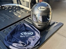 ARAI QUANTUM 2 Motorcycle Helmet Silver Size M AS-IS *READ*