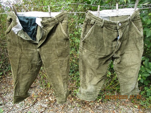 Pantalons courts velours - pantalons, en