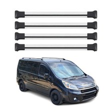 Barres de toit transversales pour Citroen Jumpy 2007-2016 en Alu gris