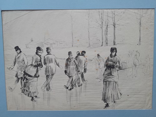 Dessin ancien scène - ancien, de