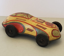 ANTIQUE TOY GREAT LITHOGRAPH RACING CAR N°13 - FJ FRANCE TOYS 1950's