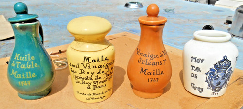 Lot ancien pot moutarde - 4,