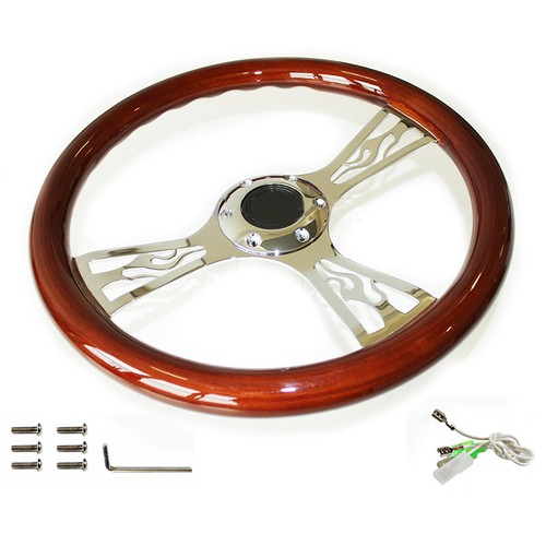 Volant bois vintage - volant, en