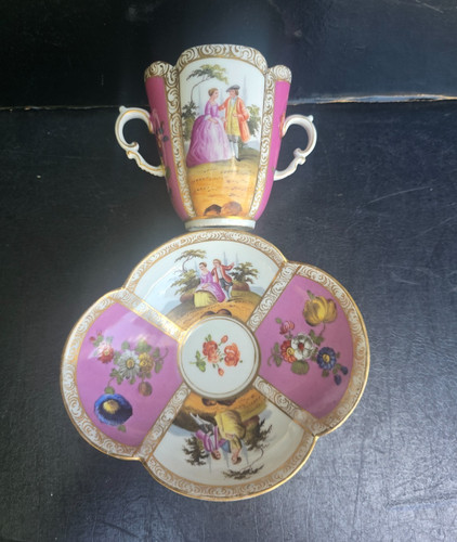 Dresden tasse porcelaine - dresden,