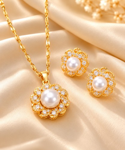 Parure bijoux femme acier - parure,