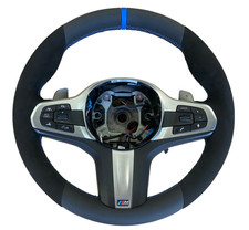 NEW BMW G30 G31 G32 G11 G01 G02 M3 M4 LEATHER STEERING WHEEL PADDLE GEARBOX NEW