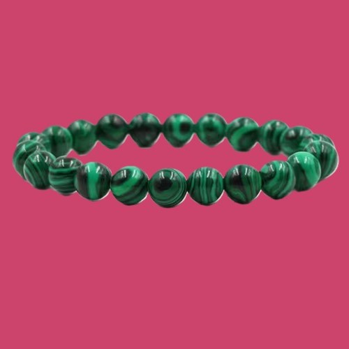 Bracelet malachite naturelle - malachite,