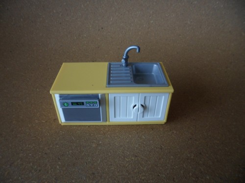 Meuble jaune combiné lave - meuble,