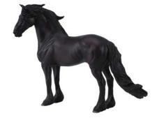 Collecta 88439 Frison Étalon 12 Cm Monde Équestre