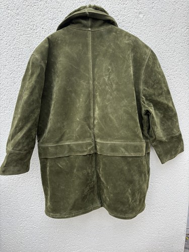 Manteau vintage vert olive - vert,