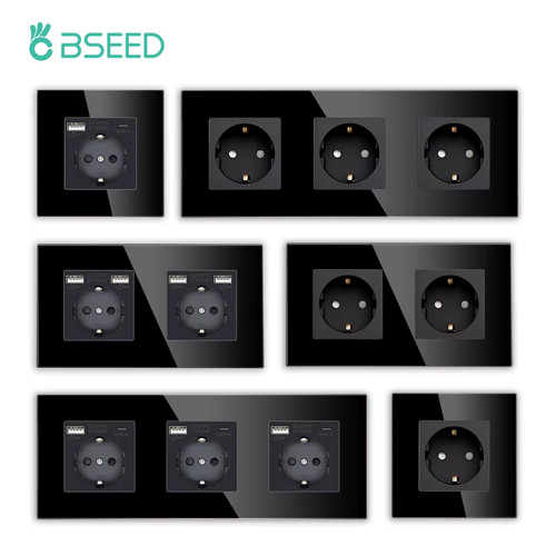 Prise murale verre - verre, 16a
