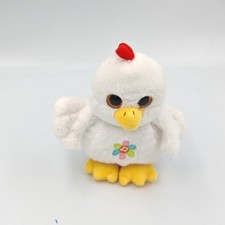 Doudou poule blanche rouge