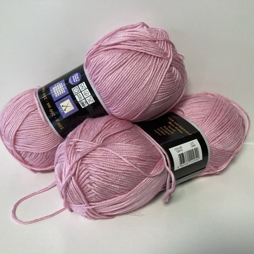 Lot pelotes laine rose - de,
