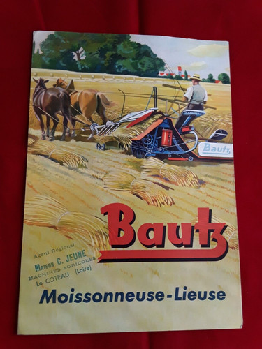 Moissonneuse lieuse bautz - moissonneuse,
