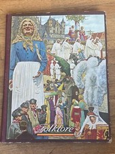 1948 Gold Cote FOLKLORE COMPLETE Belgian Belgium Chrome Sticker Figure Album