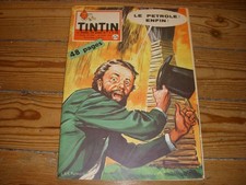 TINTIN 596 24.03.1960 BD PETROLE Edwin DRAKE SCOOTER LAMBRETTA AUTO Le GRAISSAGE