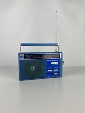 Vintage PR-173GB/PO/FM Portable Radio Blue Transistor Radio 