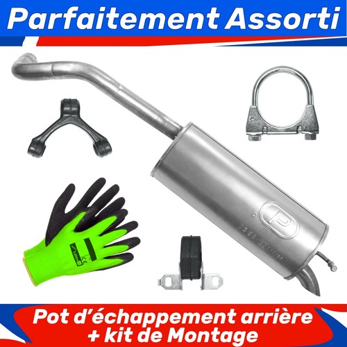 Pot échappement arrière - d’échappement,