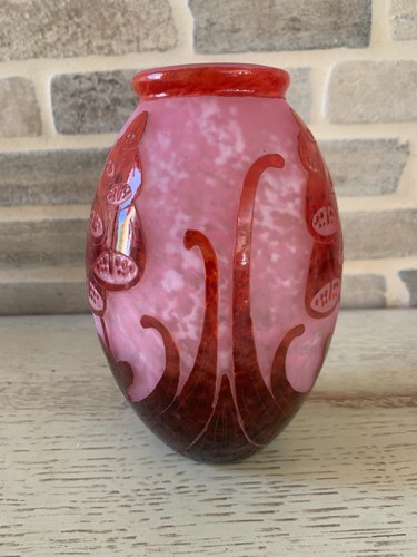 Vase art déco - le, verre