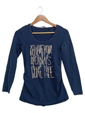 Noppies T-shirt Grossesse Femme Bleu Manches Longues Casual (EU 34)