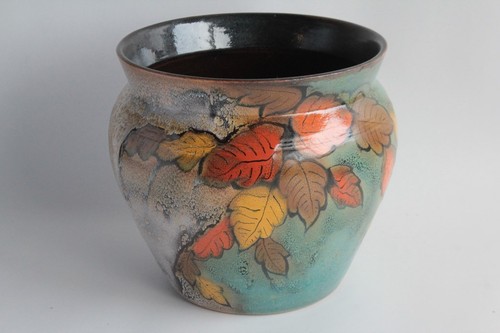 Cache pot céramique automne - cache,