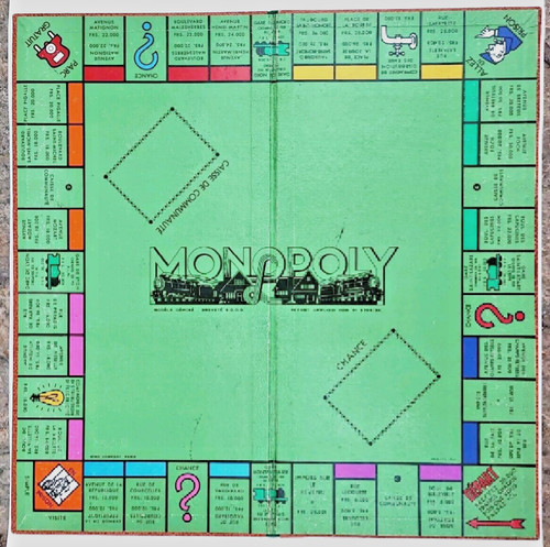 Plateau jeu monopoly rigide - jeu,