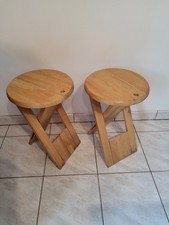 Tabourets Pliants Vintage De