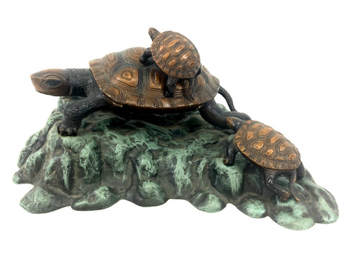 Ancienne statue bronze - statue, en