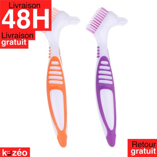 Brosse dentier double - , face
