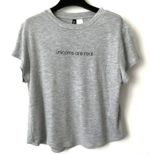 T-shirt Gris H&M "Unicornes