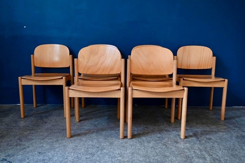 Lot chaises bois de - 6,