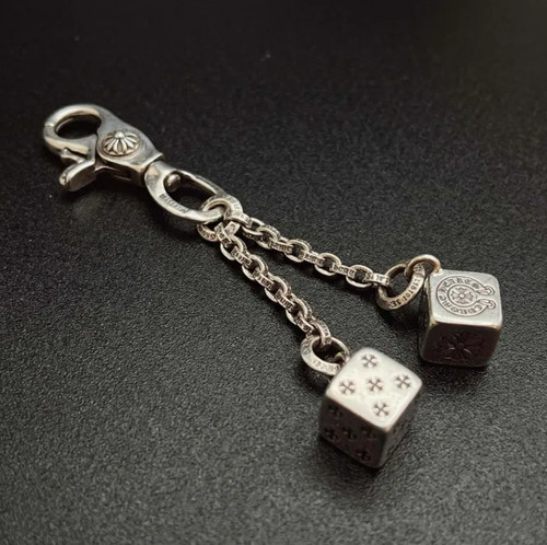 Chrome hearts dice keychain - hearts,