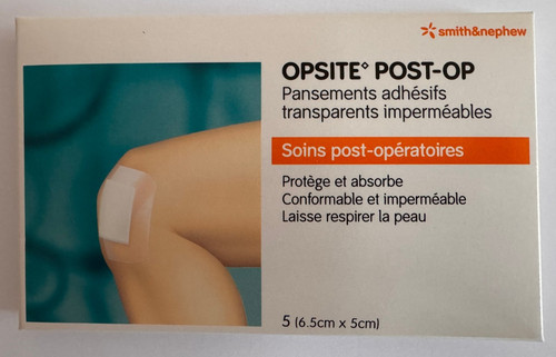 Opsite pansement îlot - îlot, post-op