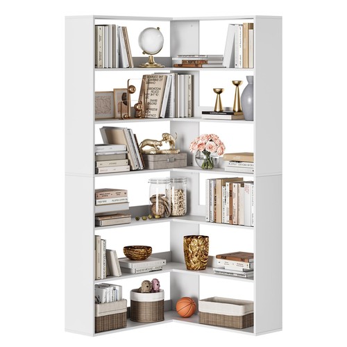 Tier corner bookshelf - 6-tier,