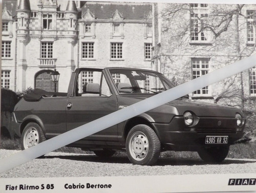 Photo presse fiat ritmo - fiat, 85