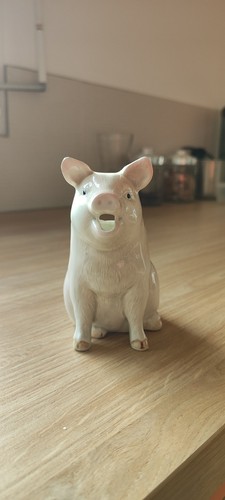 Cochon porcelaine ancien - porcelaine,