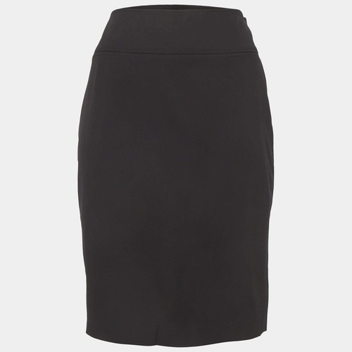 Jupe crayon laine - en, noire